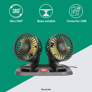 Ventilador Doble USB